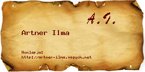 Artner Ilma névjegykártya